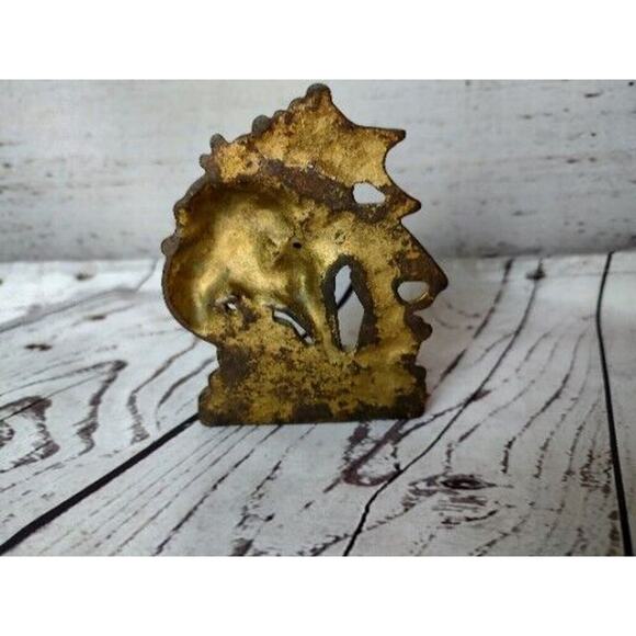 Vintage Brass Ship Sail Boat Book End - Picture 3 of 5